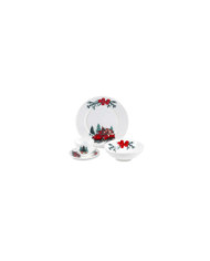 Vajilla Vitroceramica 4/16 Navidad Hevv-1601 Noche Buena